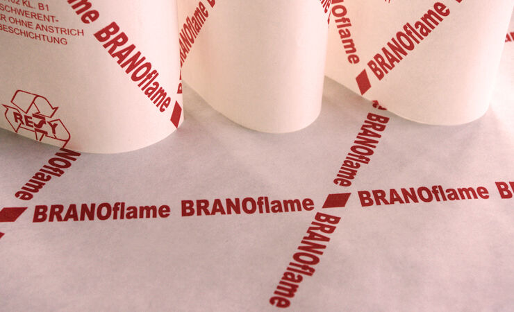 [Translate to Englisch:] BRANOflame Flammschutzpapier für die Funkenbildung